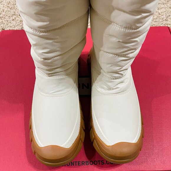 Hunter Women’s Intrepid Tall Snow Boots Shoes Cream, Size 8 (New in Box) - Picture 8 of 15